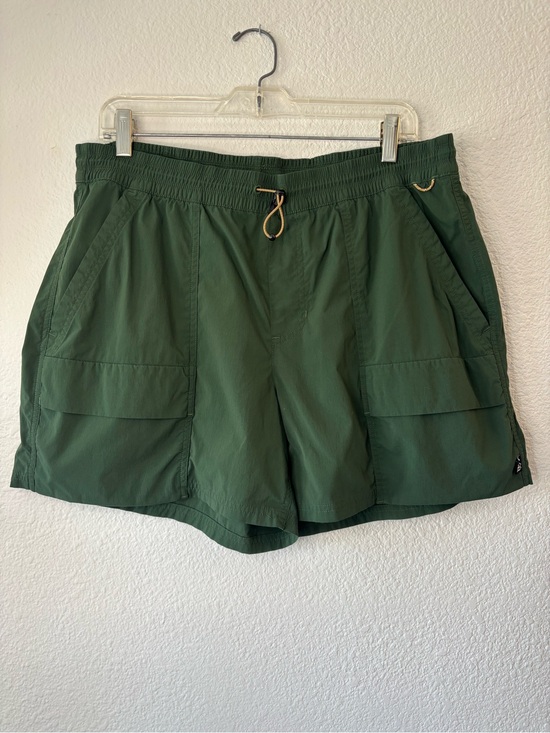 Rei Co-Op Pants - REI Co-Op Women's X-Large Green Nylon Trailmade Hiking Drawstring Shorts Pocket